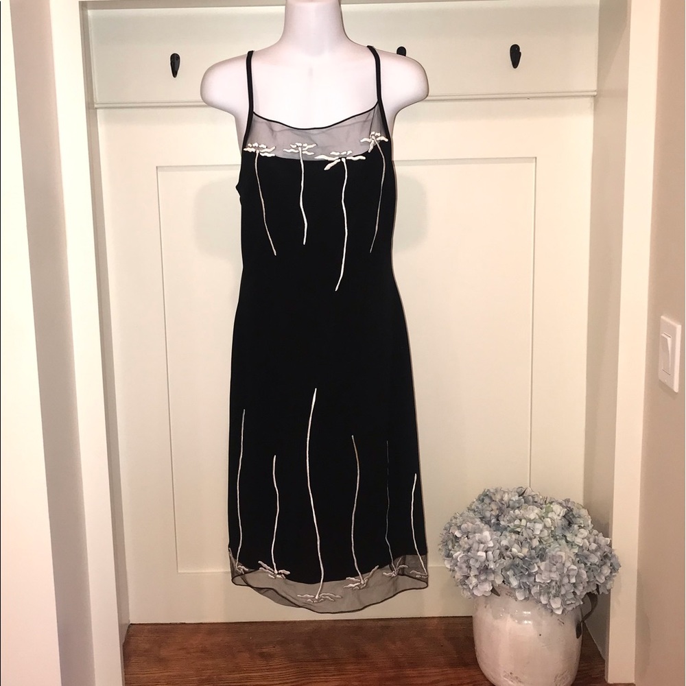 Cache Dress black & white